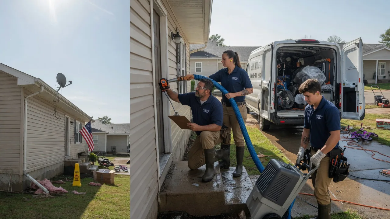 Ceiling Water Damage Restoration in Van Alstyne, TX near me